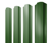 Штакетник Прямоугольный фигурный 0,45 PE RAL 6002 лиственно-зеленый Центр Кровли