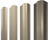Штакетник М-образный В фигурный 0,45 Drap TX RAL 1015 светлая слоновая кость Центр Кровли