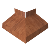 Угол отлива внешний 70 0,45 Print Premium с пленкой Rowan Wood Intense FTC Центр Кровли