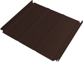 Кликфальц Double Pro Line Grand Line 0,45 Drap двухсторонний с пленкой на замках RAL 8017 шоколад Центр Кровли