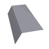 Планка карнизная 120х80 Grand Line 0,5 Сатин с пленкой RAL 7004 сигнальный серый (3м) Центр Кровли