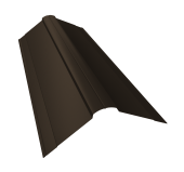 Планка конька фигурного 150x150 0,5 Drap RR 32 темно-коричневый (2м) Центр Кровли