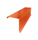 Планка торцевая 95х95 0,45 PE с пленкой RAL 2004 оранжевый (3м) Центр Кровли