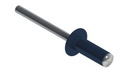 Заклёпка вытяжная 4,8х14 RAL 5003 (10х500шт) нерж/нерж Центр Кровли