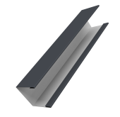 Крышка жалюзи Milan Slim 0,45 Drap TR RAL 7024 мокрый асфальт (3м) Центр Кровли