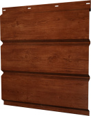 Софит металлический Классик v01 Grand Line без перфорации 0,45 Print Elite с пленкой Rowan TwinColor Центр Кровли