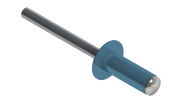 Заклёпка вытяжная Daxmer 4,0х12 RAL 5024 (500шт) сталь/сталь Центр Кровли