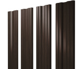 Штакетник Twin с прямым резом 0,45 Print Elite Coffee Wood TwinColor Центр Кровли