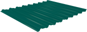Профнастил Estet C19 0,5 PE-Double RAL 6005 зеленый мох Центр Кровли