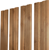 Штакетник Twin XL с прямым резом Grand Line 0,45 Print Premium Pine Wood Fresh Центр Кровли