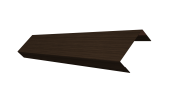 Ламель лицевая 50 забора жалюзи Texas 0,45 Print Elite с пленкой Coffee Wood TwinColor Центр Кровли
