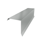 Планка торцевая 95х95 0,5 Satin с пленкой RAL 9006 бело-алюминиевый (2м) Центр Кровли