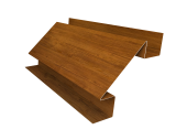 Планка угла внутреннего сложного БХ new 0,45 Print Elite Golden Wood TwinColor (3м) Центр Кровли
