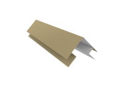 Планка угла внешнего сложная Кожуха сегментного 0,45 PE с пленкой RAL 1014 слоновая кость (3,0м) Центр Кровли