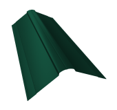 Планка конька фигурного 150x150 0,45 PE lite с пленкой RAL 6005 зеленый мох (3м) Центр Кровли