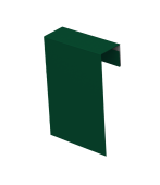 Соединительный профиль фибросайдинга 0,5 Satin с пленкой RAL 6005 зеленый мох (3м) Центр Кровли