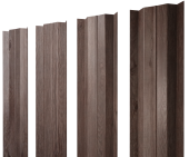 Штакетник М-образный В с прямым резом 0,45 Print Elite White Wood TwinColor Центр Кровли