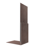 Планка приемная оконная 0,45 Print Elite White Wood TwinColor (2м) Центр Кровли