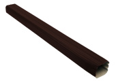 Труба прямоугольная Vortex Matt 1м RAL 8017 Центр Кровли