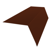 Планка карнизная широкая 100х85 Grand Line 0,45 ПЭ с пленкой RAL 3009 оксидно-красный (3м) Центр Кровли