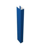 Стойка Texas для калиток и ворот 0,45 PE RAL 5005 сигнальный синий (3м) Центр Кровли