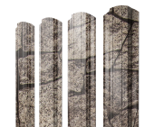 Штакетник Прямоугольный фигурный 0,45 Print Elite King Stone TwinColor Центр Кровли