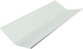 Планка ендовы нижней с компенсатором Grand Line 0,5 PE с пленкой RAL 9003 сигнальный белый (3м) Центр Кровли