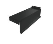 Планка торцевая сегментная Квадро профи Grand Line Правая стартовая 0,5 Velur RAL 7016 антрацитово-серый Центр Кровли