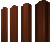 Штакетник М-образный В фигурный 0,45 PE RAL 3009 оксидно-красный Центр Кровли