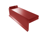 Планка торцевая сегментная Квадро профи Левая стартовая 0,45 PE RAL 3011 коричнево-красный Центр Кровли