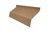 Ламель забора жалюзи Milan new gofr 0,45 Print Elite с пленкой Honey Wood TwinColor Центр Кровли