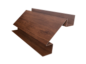 Планка угла внутреннего сложного Экобрус Grand Line 0,45 Print Premium Cherry Wood Fresh TwinColor (2м) Центр Кровли