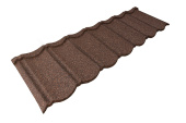Комплект Лист для композитной черепицы Grand Line Barсelona new брауни (10 штук) Центр Кровли