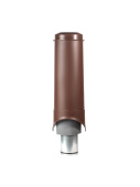 Выход вентиляции Krovent Pipe-VT 150/700 изолированный коричневый Центр Кровли