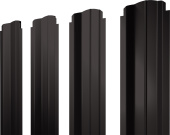 Штакетник П-образный B фигурный Grand Line 0,5 PurLite Matt RR 32 темно-коричневый Центр Кровли