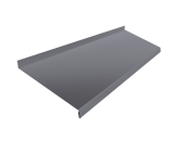 Отлив простой 200 0,5 PE с пленкой RAL 7004 сигнальный серый (3м) Центр Кровли