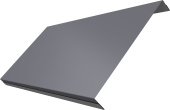 Ламель обратная 200 забора жалюзи Техас Grand Line 0,45 Drap RAL 7004 сигнальный серый Центр Кровли