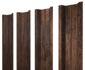Штакетник П-образный В с прямым резом 0,45 Print-Double Premium Antique Wood Центр Кровли