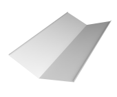 Планка ендовы нижней 300х300 0,5 Satin с пленкой RAL 9003 сигнальный белый (3м) Центр Кровли