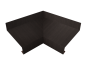 Угол отлива внутренний 70 0,45 Print Elite с пленкой Coffee Wood TwinColor Центр Кровли