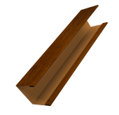 Крышка жалюзи Milan Slim 0,45 Print Premium Golden Wood Intense FTC (3м) Центр Кровли