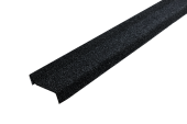 Планка примыкания Grand Line c базальтовой крошкой для мягкой кровли черная 1,25м Центр Кровли