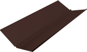 Планка ендовы нижней с компенсатором Grand Line 0,45 Drap двухсторонний RAL 8017 шоколад (3м) Центр Кровли