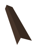 Планка на коньковый аэратор 30х20 Grand Line Фартук S8 0,5 Сатин с пленкой RAL 8017 шоколад (3м) Центр Кровли