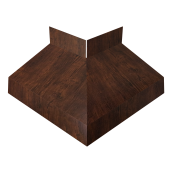 Угол отлива внешний 70 0,45 Print Premium с пленкой Cherry Wood Dark FTC Центр Кровли