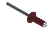 Заклёпка вытяжная Daxmer 3,2х8 RAL 3011 (10х1000шт) ал/ст Центр Кровли