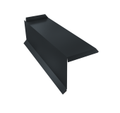 Планка торцевая сегментная 30мм Grand Line Левая 0,45 Drap ТХ RAL 7016 антрацитово-серый Центр Кровли