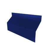 Ламель забора жалюзи Milan Slim стартовая/финишная для калиток и ворот 0,45 PE RAL 5002 ультрамариново-синий Центр Кровли