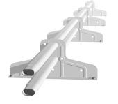 Снегозадержатель Стандарт Т4 d 40х20 RAL 9003 (3м) Центр Кровли