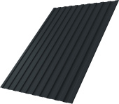 Профнастил С8A в02 Grand Line 0,5 GreenCoat Pural БТ матовый RR2H3 (RAL 7016 антрацитово-серый) Центр Кровли